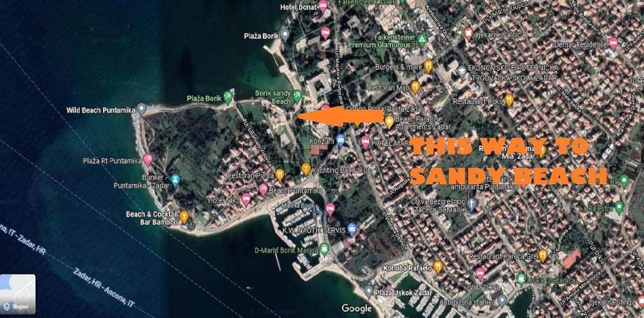 Beach Paradise Apartments Zadar Exterior foto